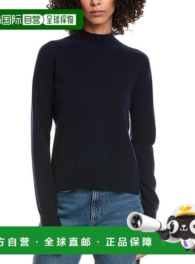 自营InCashmere立领羊绒毛衣-蓝色 美国奥莱直发