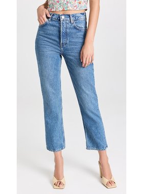 潮奢 REFORMATION 女士 Cynthia 高腰直脚牛仔裤 REFOR40