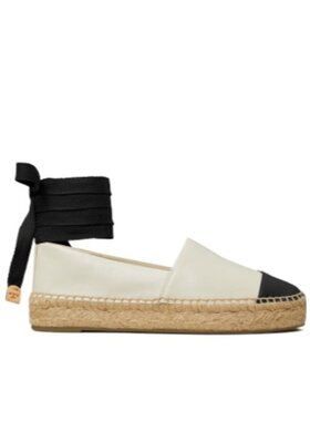 TORY BURCH 女士休闲鞋 164724100 SS2025 白色 帆布平底鞋