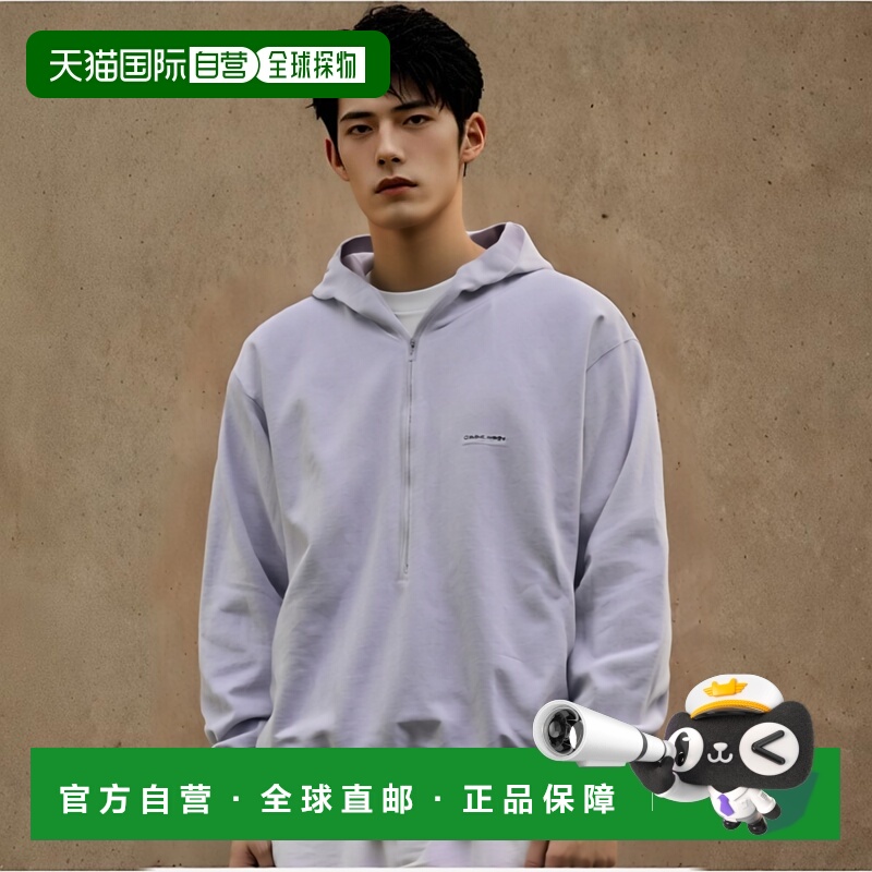 1h可退 日本直邮CAHLUMN 重量较重的三分之一拉链连帽卫衣时尚潮