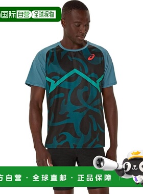 【日本直邮】亚瑟士 运动短袖T恤 2091A740 深海蓝