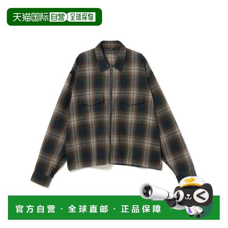 1h可退 日本直邮BEAMS 网眼拉链衬衫长袖外套图片