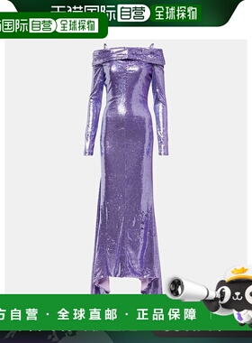 香港直邮The Attico 女士 Fanny 珠片露肩睡裙 001288礼服连衣裙