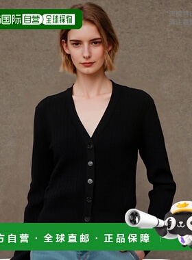 香港直邮GIVENCHY 女士针织毛衣 BW90NM4ZKD001 SS2024 黑色开衫