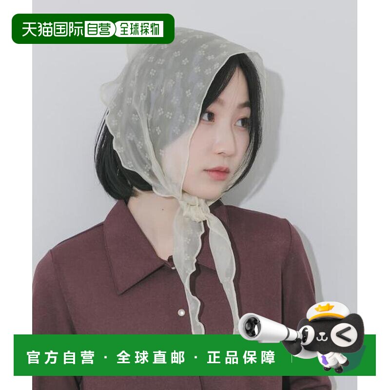 日本直邮官方授权 SMELLY 花卉图案三角头巾方巾【付后1h可退】