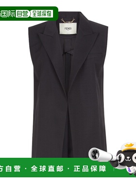 香港直邮FENDI 女士西服 FT5990S9AF0GME SS2025 黑色 TAILORED V