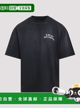 1h可退 香港直邮AMIRI 男士T恤 AMJYTE1204BLACK AW2025 黑色新款