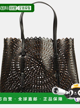 1h可退 香港直邮Alaia 女士 Le Mina 32 New Vienne 皮革手提包