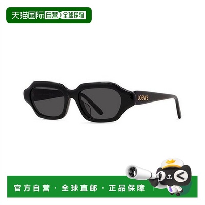 1h可退 香港直邮LOEWE 罗意威 女士 LW40157U 01A 窄款太阳镜 LW4
