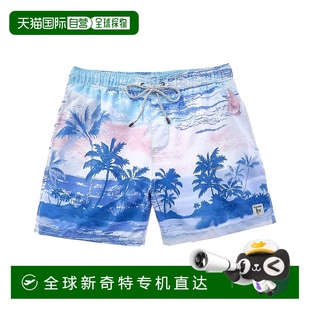 美国奥莱 蓝色 直 summer无尽夏日Volley游泳短裤 自营endless
