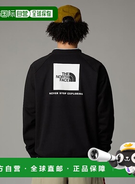 自营欧洲直邮北面Redbox 男士插肩袖运动衫TheNorthFace卫衣