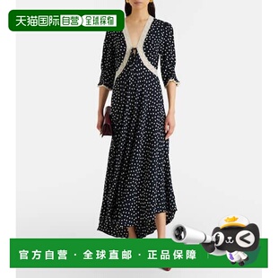 crêpe 1h可退 Amina 女士 波尔卡圆点中长连衣裙 香港直邮RIXO
