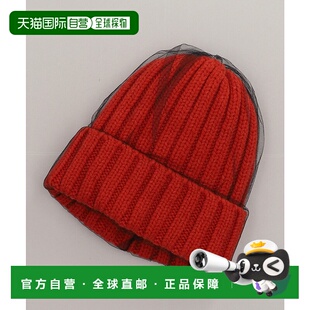 1h可退 日本直邮CA4LA 女士 轻盈网纱针织帽 柔软亲肤 可调节造型