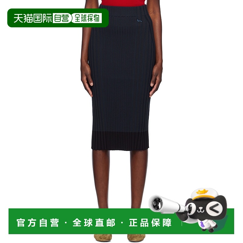1h可退 香港直邮潮奢 MAISON KITSUNE 女士 海军蓝 Baby Fox Patc