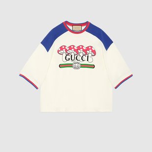 753307 XJFT1 白色女士T恤 GUCCI 9095