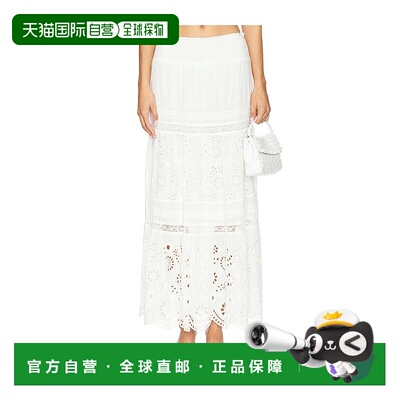 1h可退 香港直邮潮奢 LOVESHACKFANCY 女士 Miloti 半身裙 LS9002