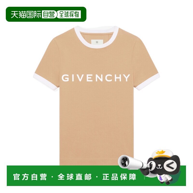 香港直邮奢淘 Givenchy 圆领短袖T恤 女 BW70BF3YAC