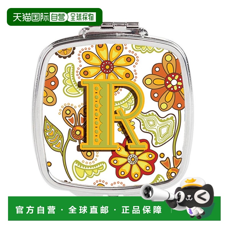自营 Carolines Treasures CJ2003-RSCM 字母 R 花卉芥末和正品