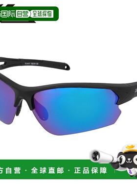 日本直邮XOOX 偏光太阳镜半框I 型灰色/蓝色镜面镜片