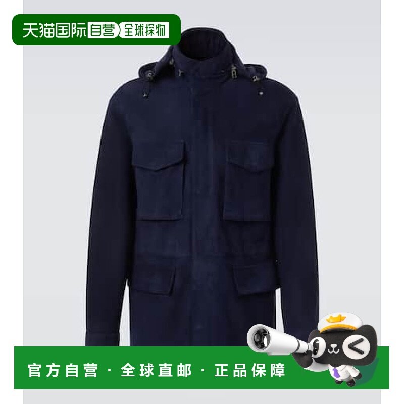 1h可退 香港直邮Tom Ford 汤姆 福特 男士 绒面革军装夹克