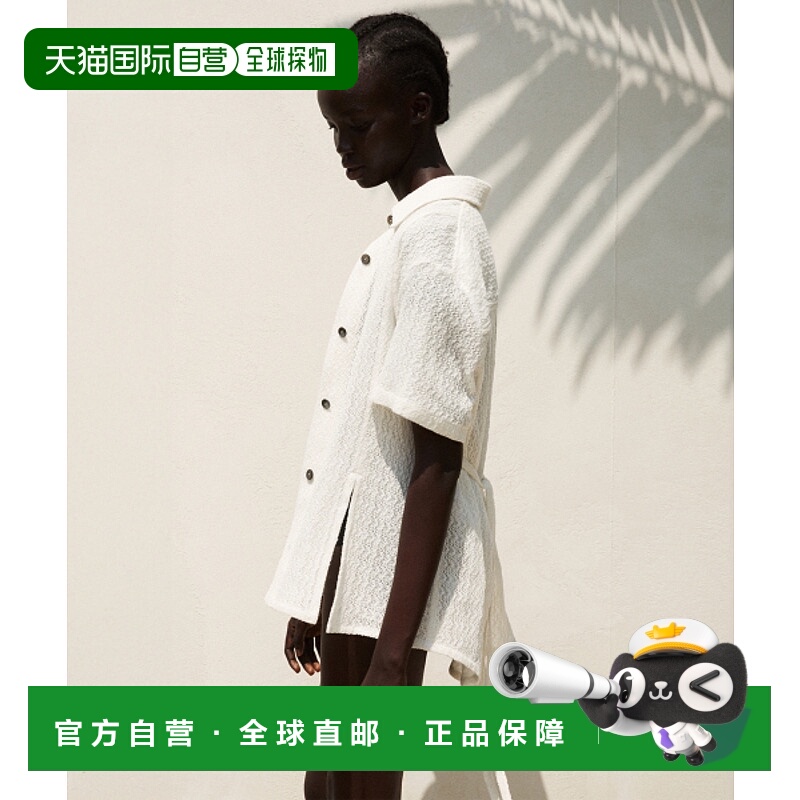 韩国直邮RE RHEE 女士皮带RQ2STO065-0 LINEN BLENDED BELTED SLIT