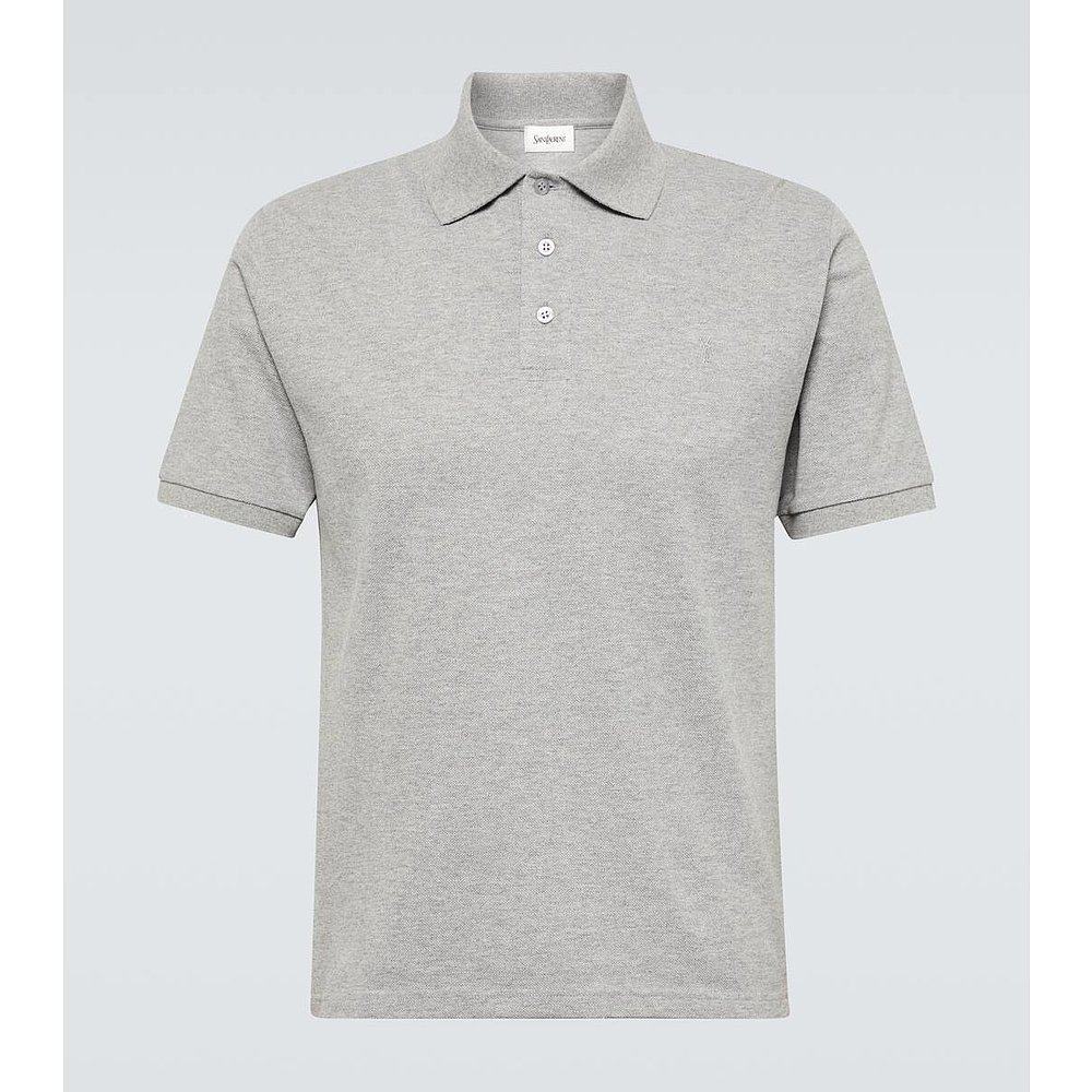 saintlaurent圣罗兰男士棉混纺凸纹布T恤