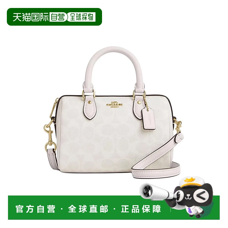 香港直邮COACH 奥莱款女士PVC配皮单肩斜挎手提包CW329IMXU5蔻驰