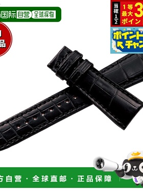 日本直邮Grand Seiko 男士黑色手工缝制替换表带22毫米RG01W22BK