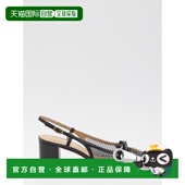 香港直邮valentino 华伦天奴 1h可退 女士 VALET ROI 黑色露跟