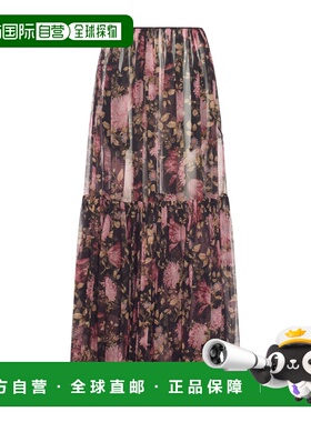 香港直邮Chloe 花卉图案半身裙 CH25UJU10459真丝