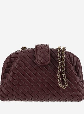 BOTTEGA VENETA 女士手提包 804038V4P612250 酒红色