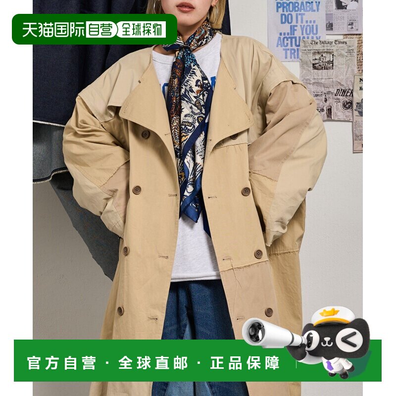 1h可退 日本直邮etsinta 女士2WAY长款风衣外套 TYZ1051108A0003 - 实物图