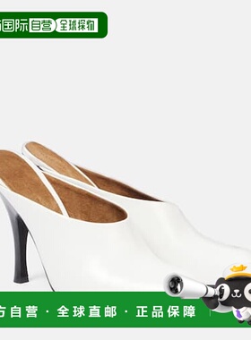 香港直邮潮奢 KHAITE 女士 Colt 100 皮质凉拖 white白色 舒适时