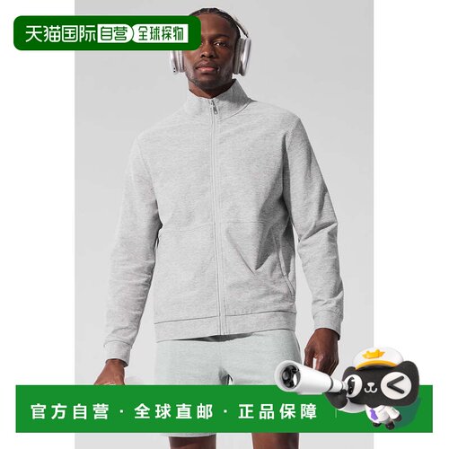 香港直邮alo yoga Conquer Max Mock Neck Full Zip 舒适柔软透气