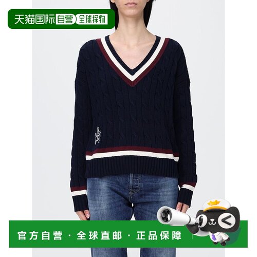香港直邮RALPH LAUREN 女士针织衫 200P03474001 SS2026 深蓝色