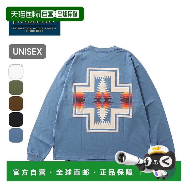 日本直邮PENDLETON 背面印花 LS T 恤男女皆宜 PENDLETON 男士女