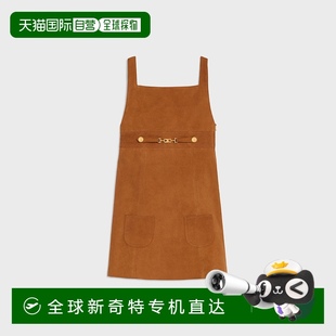 1h可退 标志性 欧洲直邮CELINE 绒面革迷你连衣裙 思琳