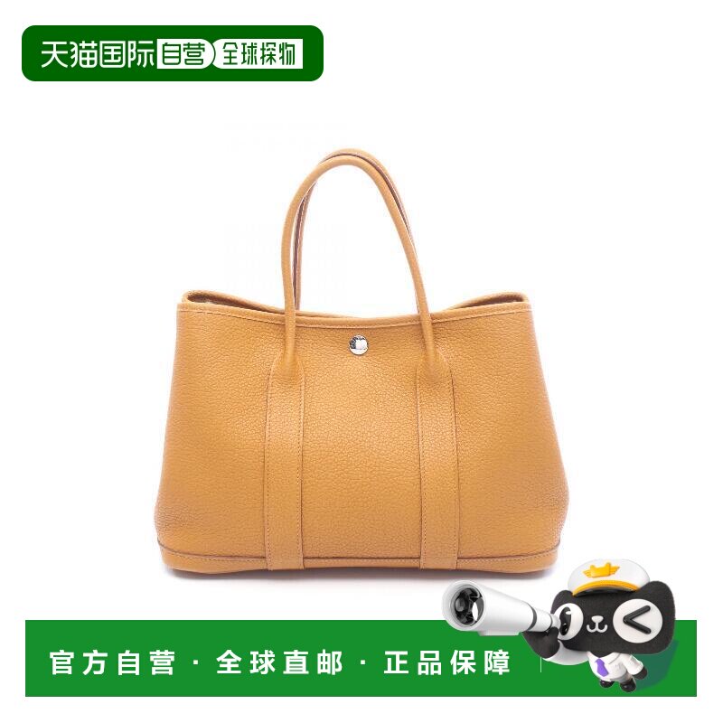 日本直邮中古Hermes爱马仕女包A级95新garden party花园包牛皮托
