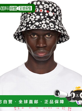 香港直邮Marni 玛尼 男士 黑色 & 白色 Pop Fields 渔夫帽 CLZC01