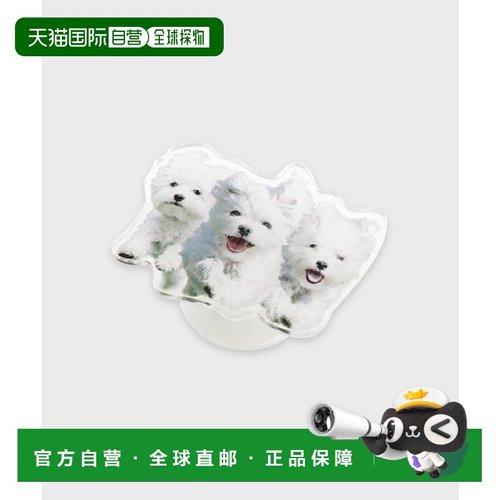 韩国直邮WAIKEI韩国小众设计师狗狗图案时尚日常手机支架YK22SSAC