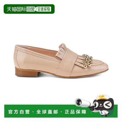 自营AGL Costanza Studs Patent Loafer - beige 美国奥莱直发