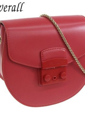 日本直邮Furla 女士单肩包 红色 BATJEPOVNC000RUB00 FURLA 店