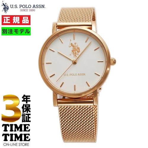 日本直邮US POLO ASSN. Time Time 型号女士白玫瑰金 US-8B-WHRG