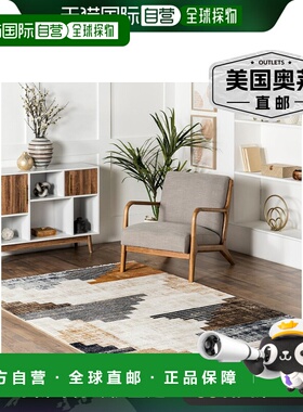 自营nuLOOM Vanita Transitional 西南流苏地毯 - 海军蓝 【美国