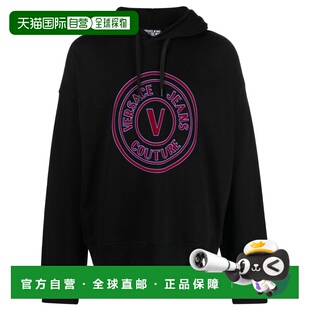 1h可退 香港直邮versace 范思哲 男士 O V-EMBLEM FLOCK 卫衣 75G