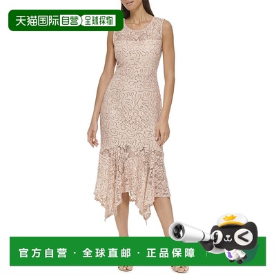 自营 Kensie 蕾丝中长连衣裙 - 腮红 美国奥莱直发