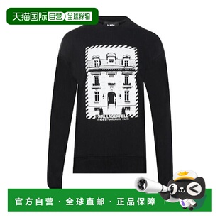 KL211W1883BAW长袖 黑色徽标卫衣 Lagerfeld 香港直邮Karl