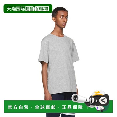 香港直邮THOM BROWNE 男士T恤 MJS067A00042055 CO 灰色 Logo T-s