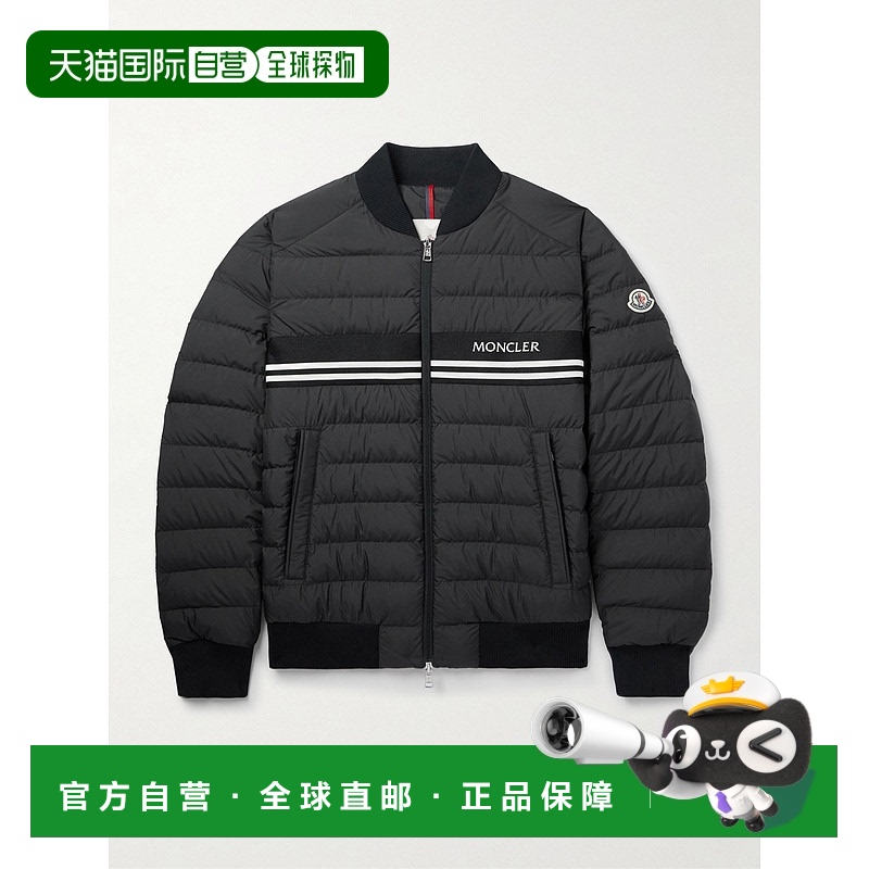 1h可退 香港直邮潮奢 Moncler 盟可睐 男士 Shell Down 条纹绗缝