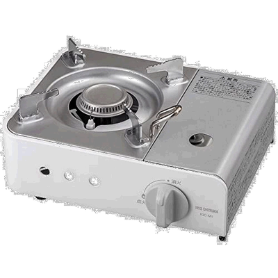 【日本直邮】Iris Ohyama 便携卡式 炉 合金钢 迷你 白 IGC-M1-W